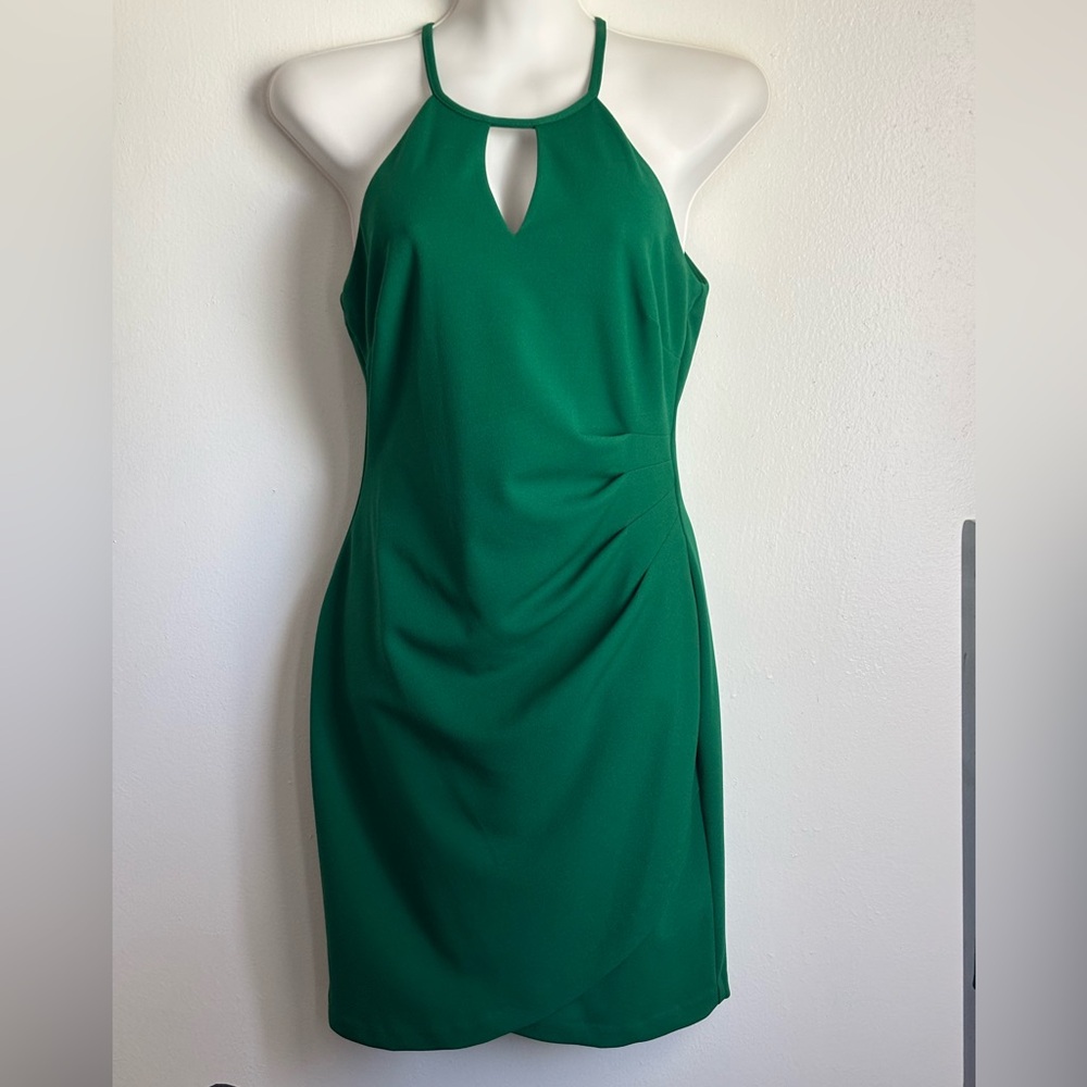 Guess Emerald Backless Halter Dress